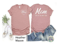 Mom Life is the Best Life with Heart Front in white