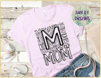 Mom Typo - black