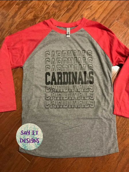 Cardinals repeated in black